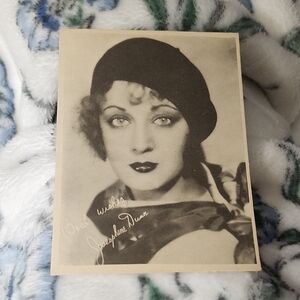 VINTAGE AUTOGRAPHED JOSEPHINE DUNN PHOTO CARD